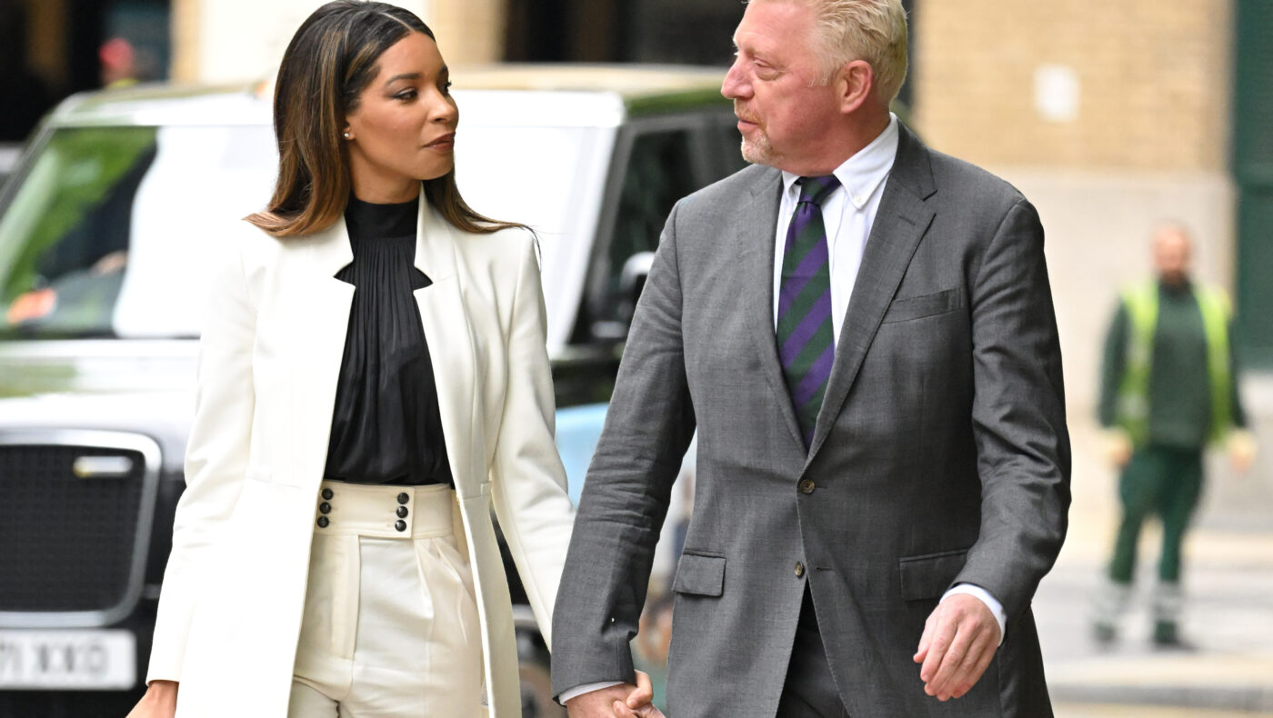 Lilian de Cavalho Monteiro und Boris Becker Hand in Hand