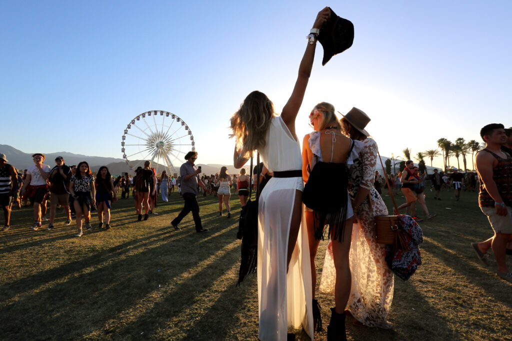 Bescher auf dem Coachella-Festival-Gelände