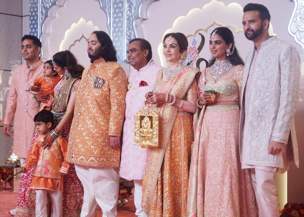 Anant Ambani und Radhika Merchant in Indien