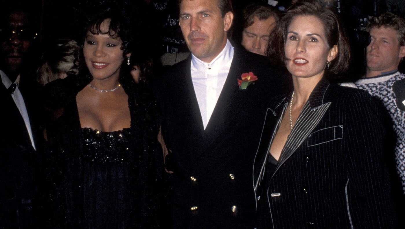 Withney Houston und Kevin Costner
